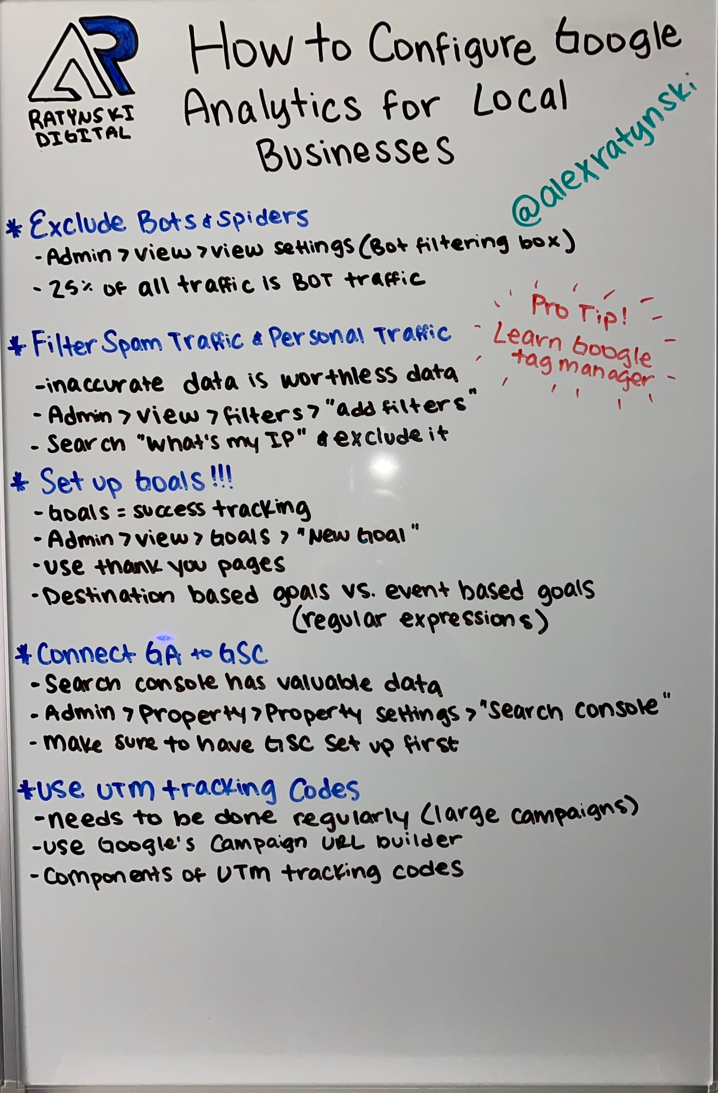 Photo of the whiteboard with handwritten notes on how technical SEOs can focus on accessibility.