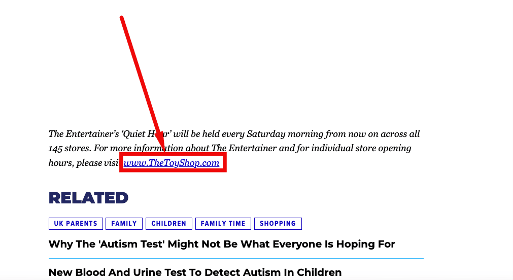 example of naked anchor text