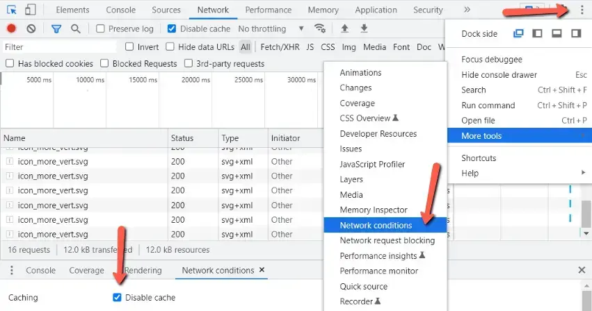 network conditions