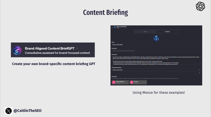 Content brief GPT output for Monzo's "How to Save for a Holiday" article