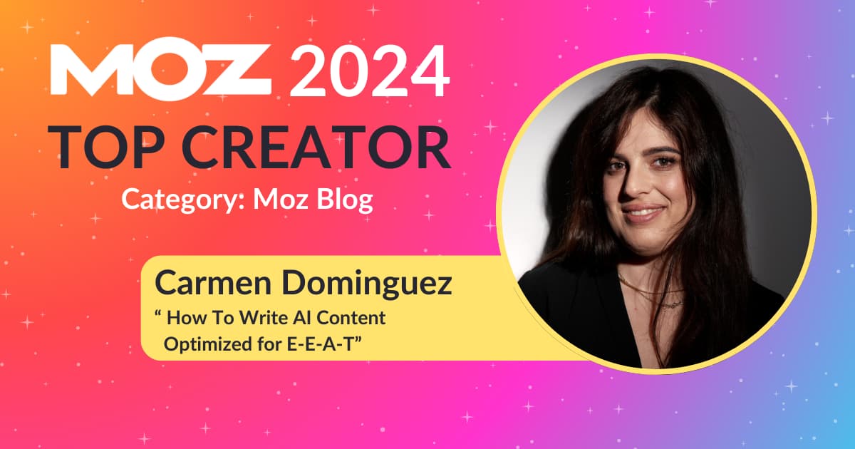 Carmen Dominguez Moz Top Creator 2024