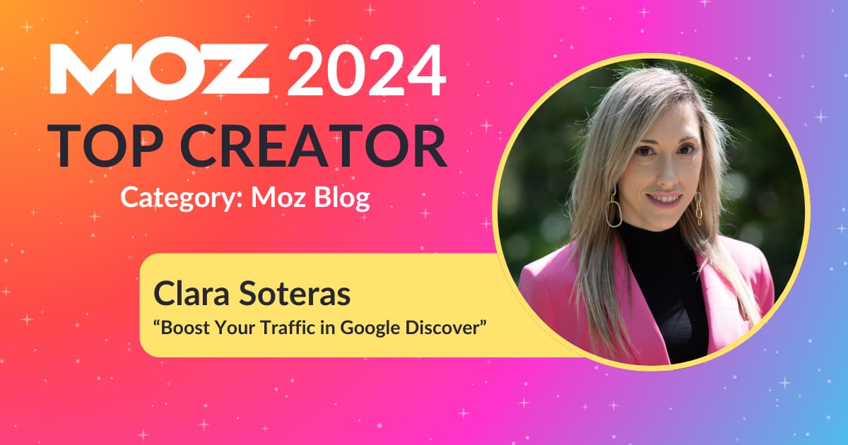 Clara Soteras Moz Top Creator 2024