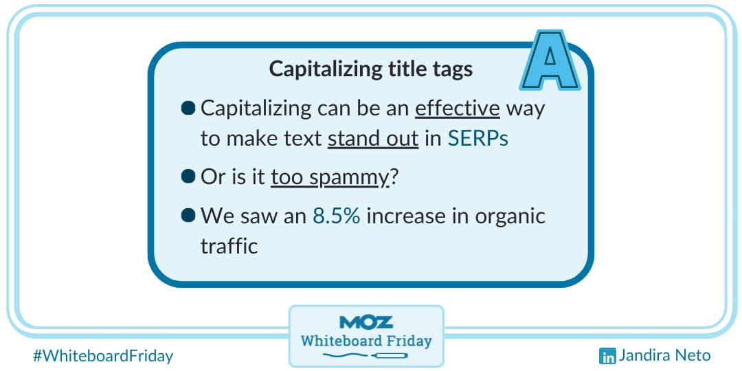 Capitalizing title tags