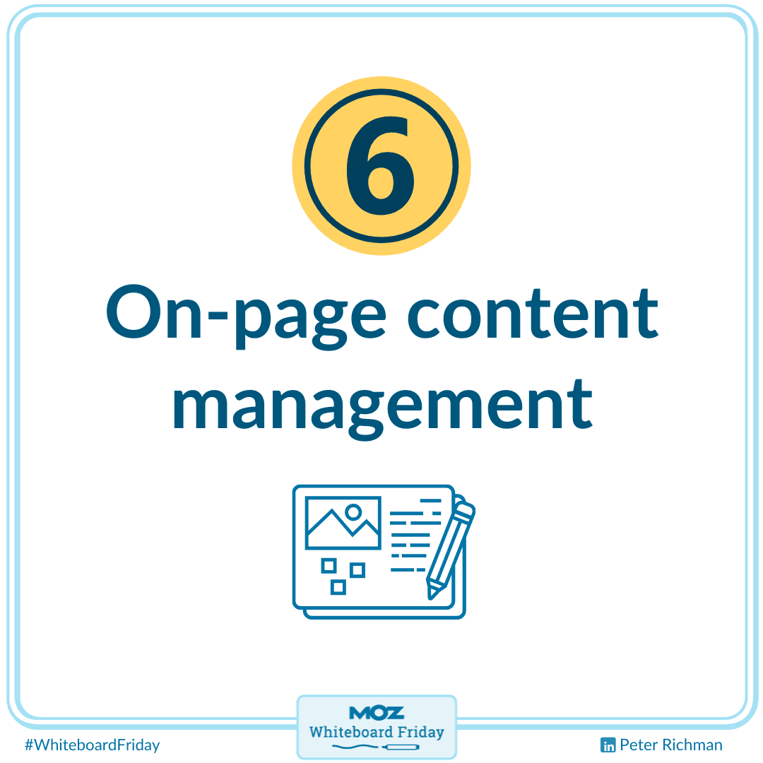On-page content management