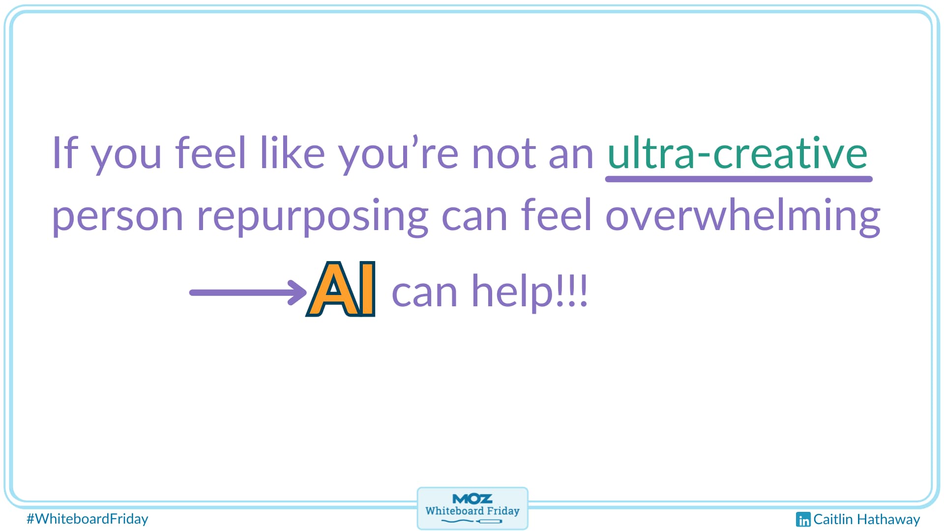 How can adding AI to the process help?