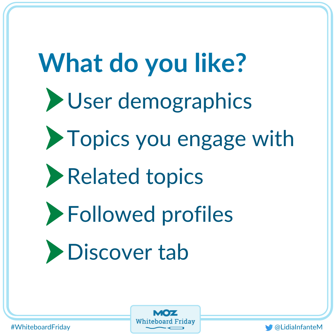 What do you like?