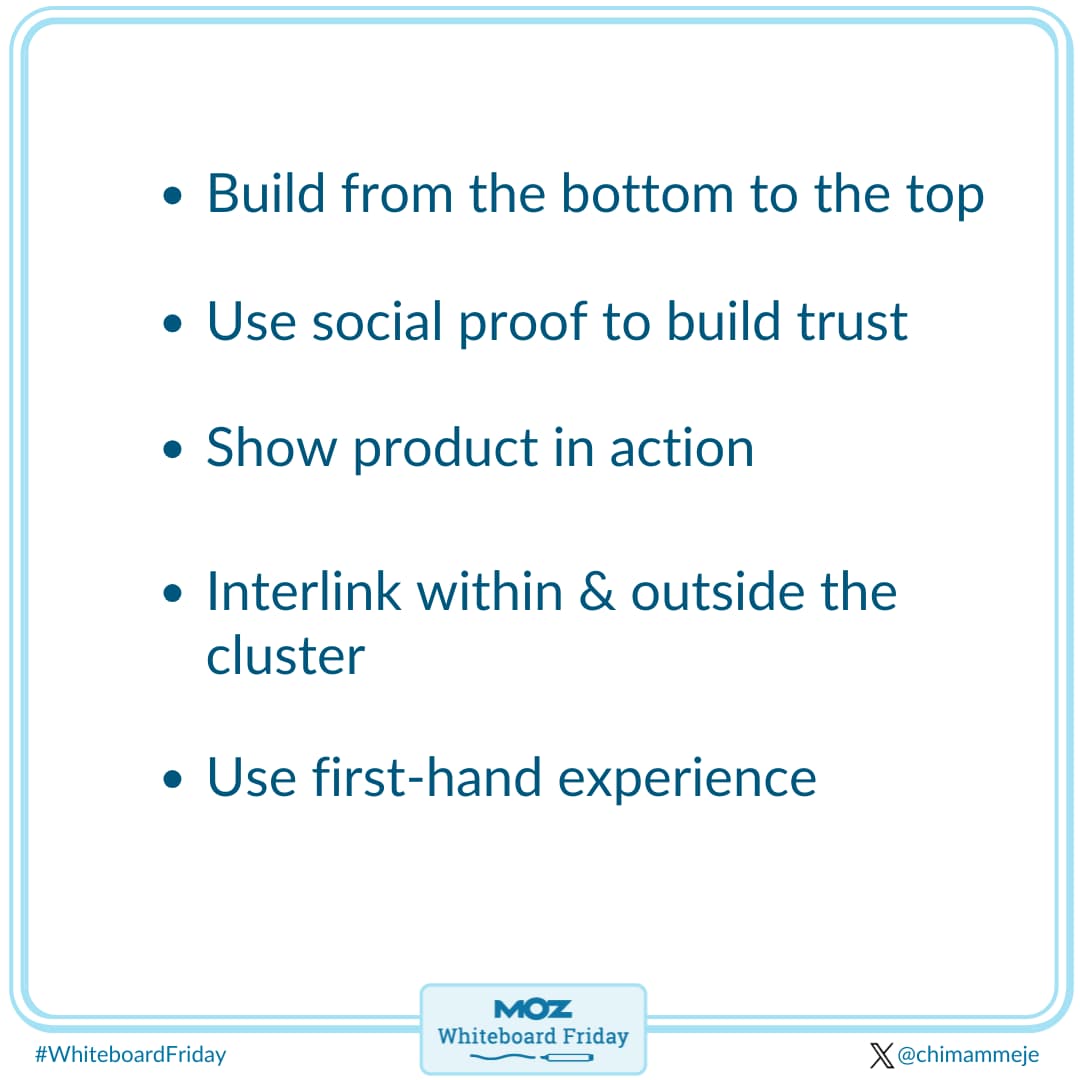Start from the bottom and build trust.