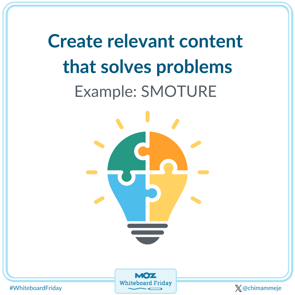 Step 6 is to create content that solves problems.