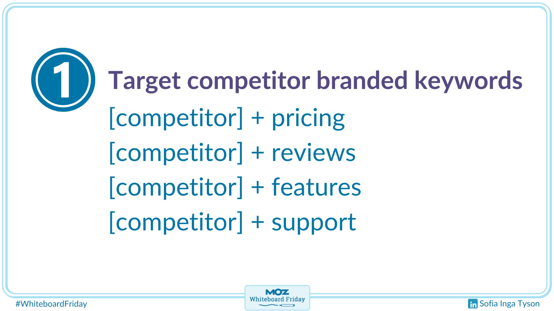 Target competitor branded keywords