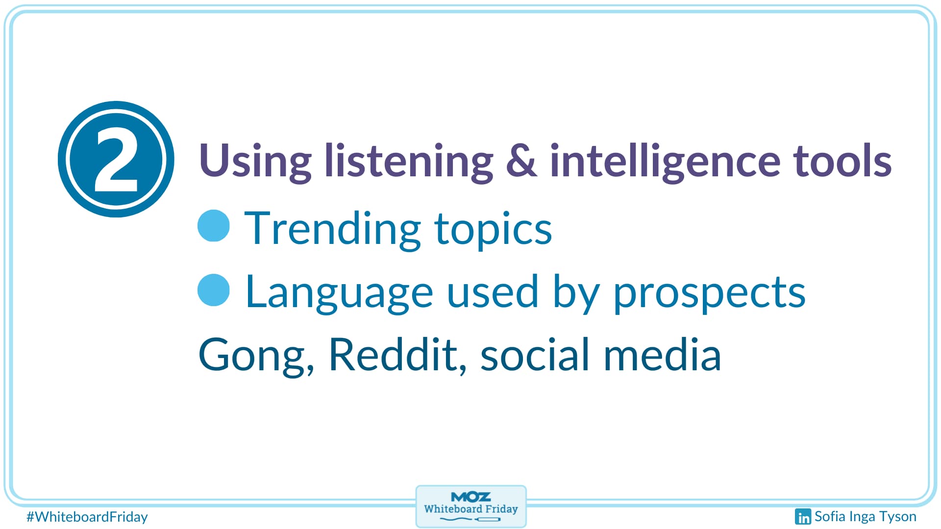 2. Use listening and intelligence tools