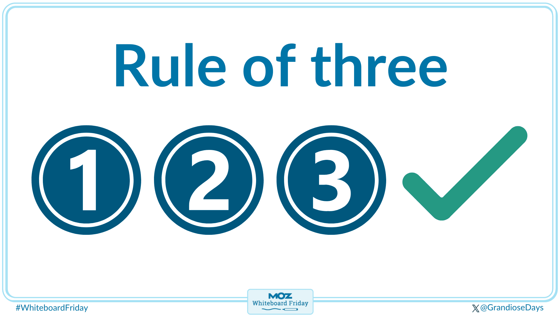 The rule of three