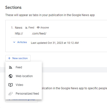 Tell Google about your publication website with Google's Publisher Center