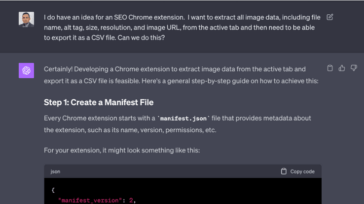 Validate your chrome extension idea with ChatGPT