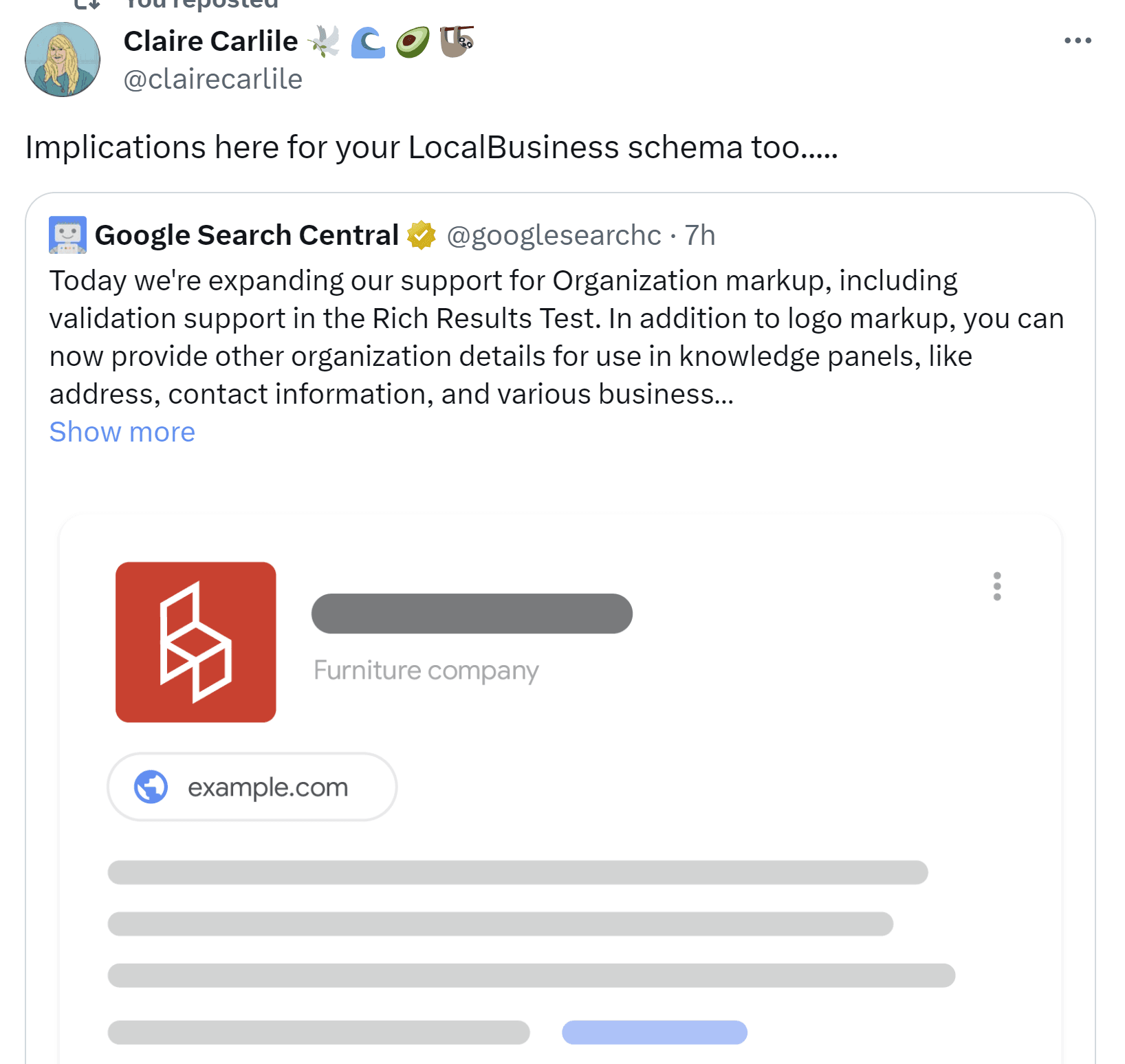 Google announces expansion of its markup for organizations