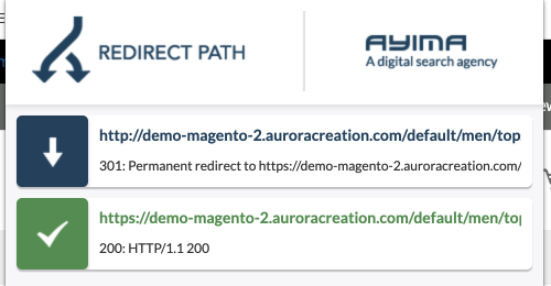 301 redirect path.