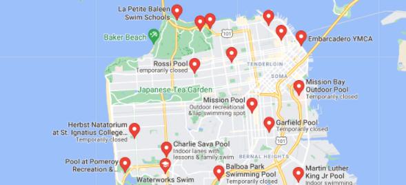 Map of San Francisco.