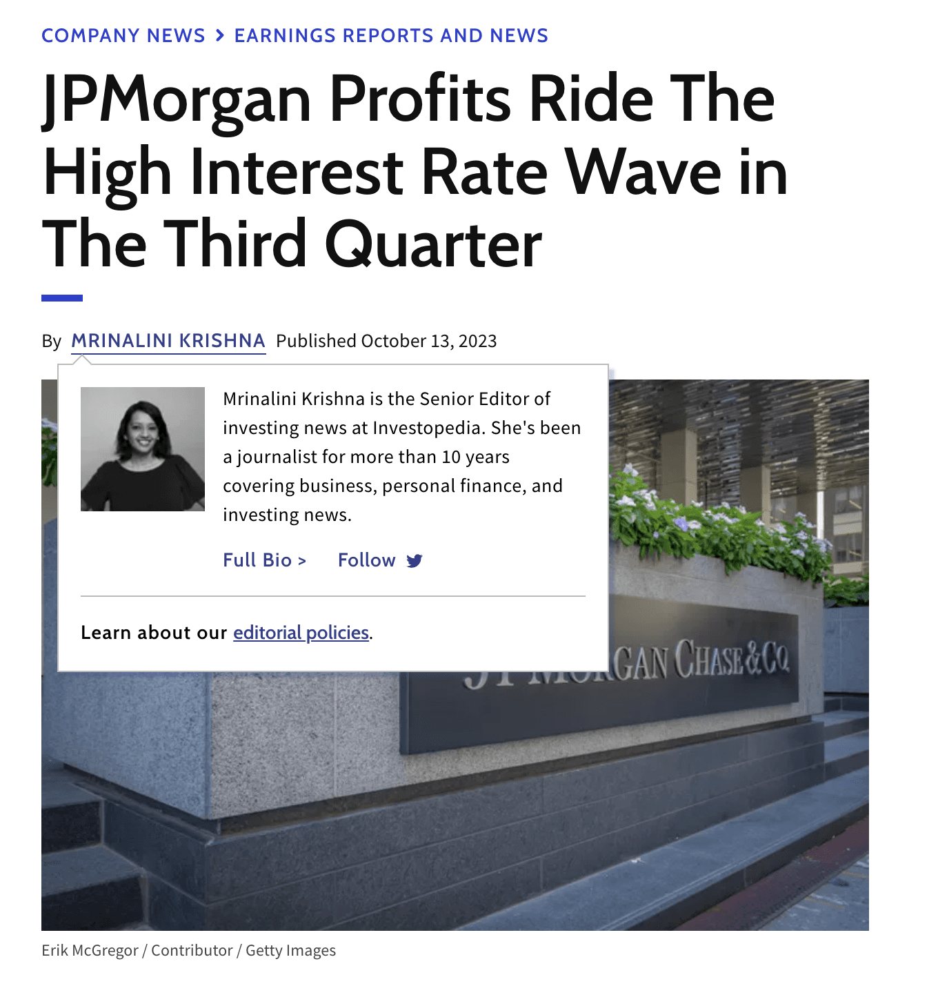 Image showing JPMorgan article