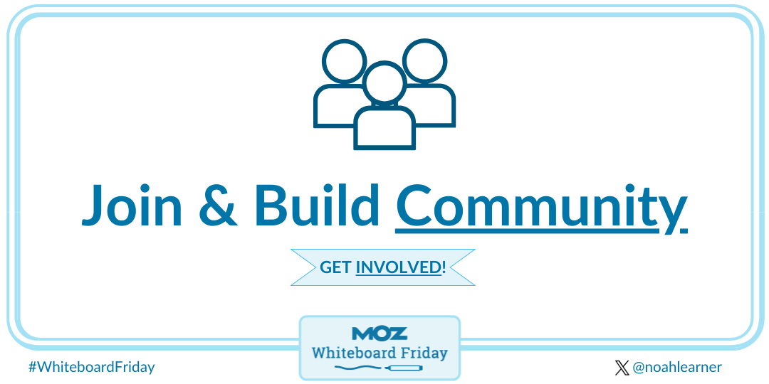 The fifth soft skill is to join and build community