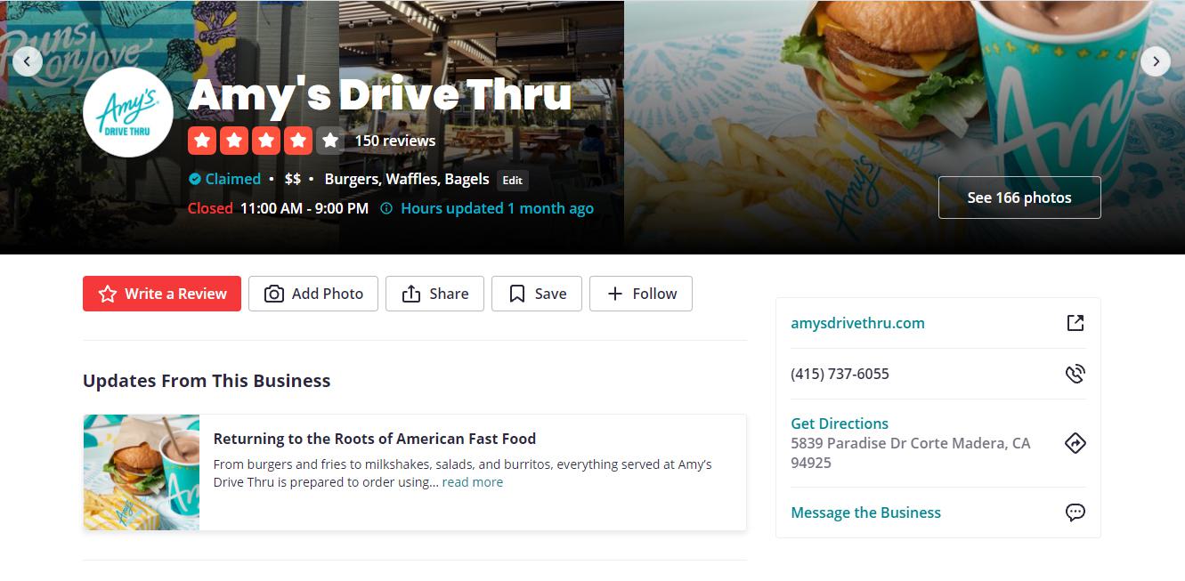 Profile for Amy's Drive Thru.