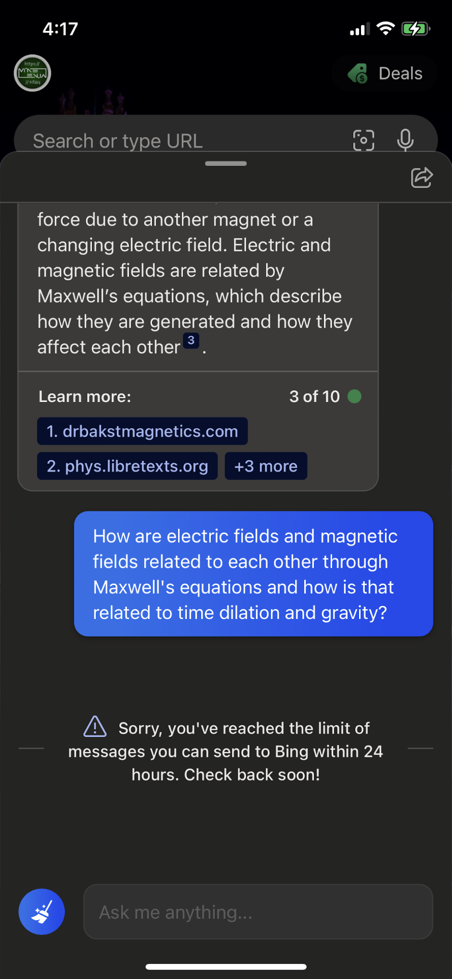 Bing Question Limit Upped to 10