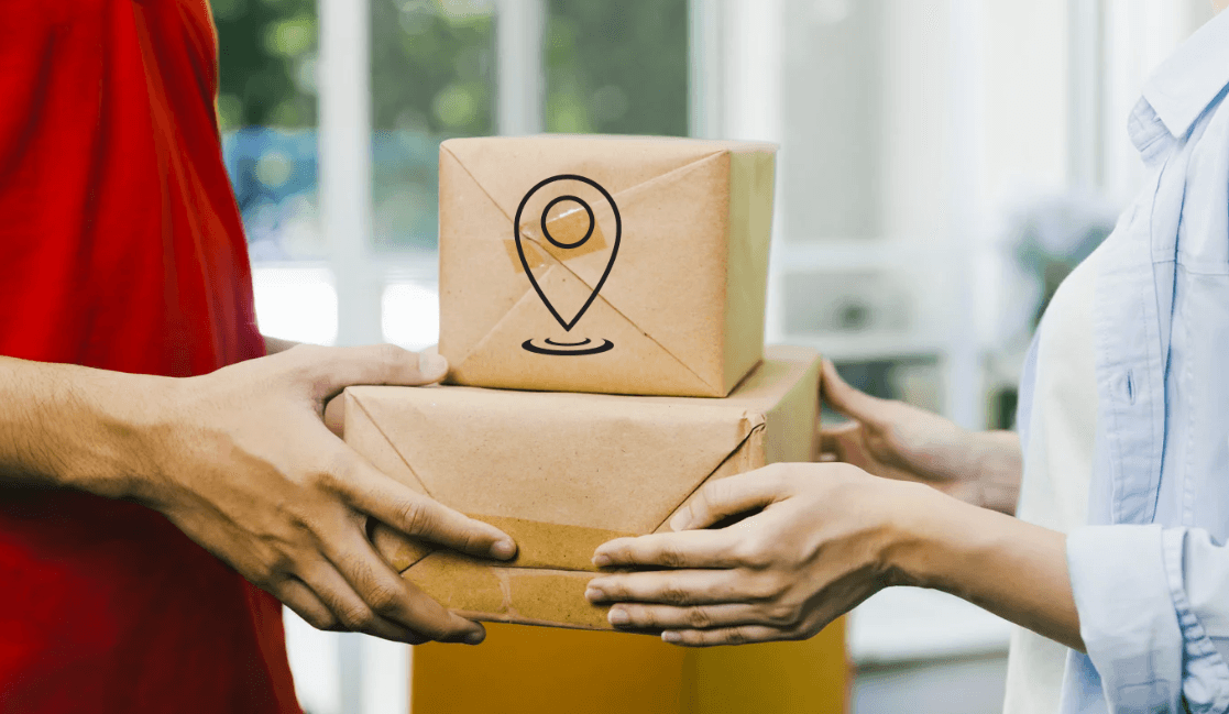 direct local delivery ensures packages get into customers' hands, as shown in this photo