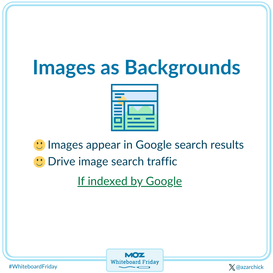 Technical SEO issue - images as backgrounds