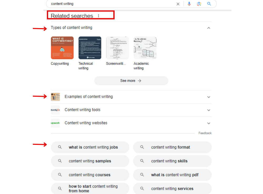 Related searches for the keyword "content writing"