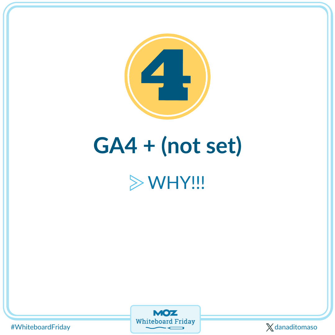 Assumption 4: GA4 not set