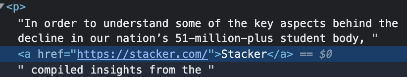 Example of an in-text, dofollow backlink attributing authorship in a syndicated piece