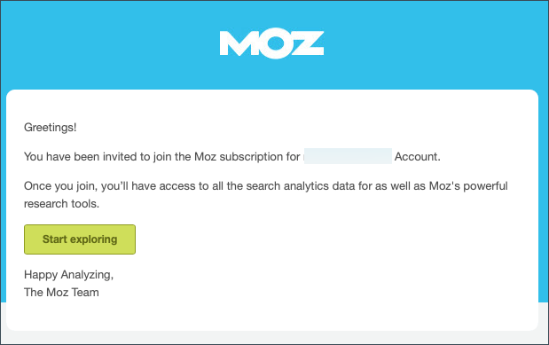 The email received when adding a seat which already has a outdoorsrank.com account will be different than the one received when there is not account. They will be able to get started right away without creating an additional account.